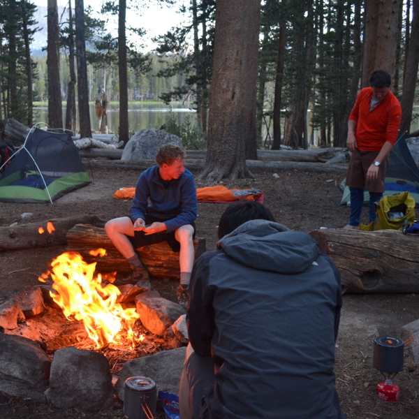 Campfire at Moraine Lake