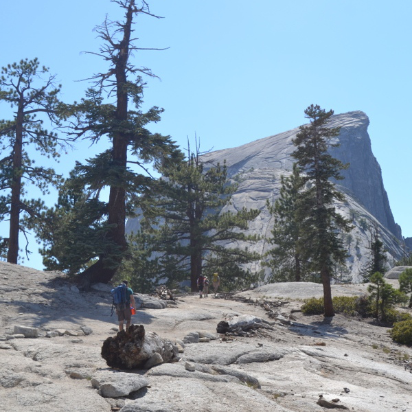 Approaching Half Dome cables
