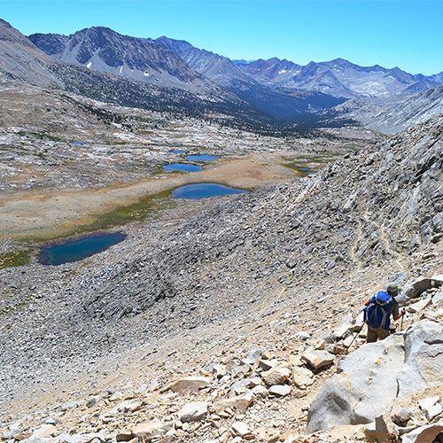 Southern view from Mather Pass
