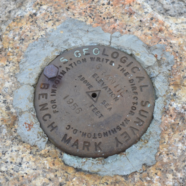 Granite Dome summit marker